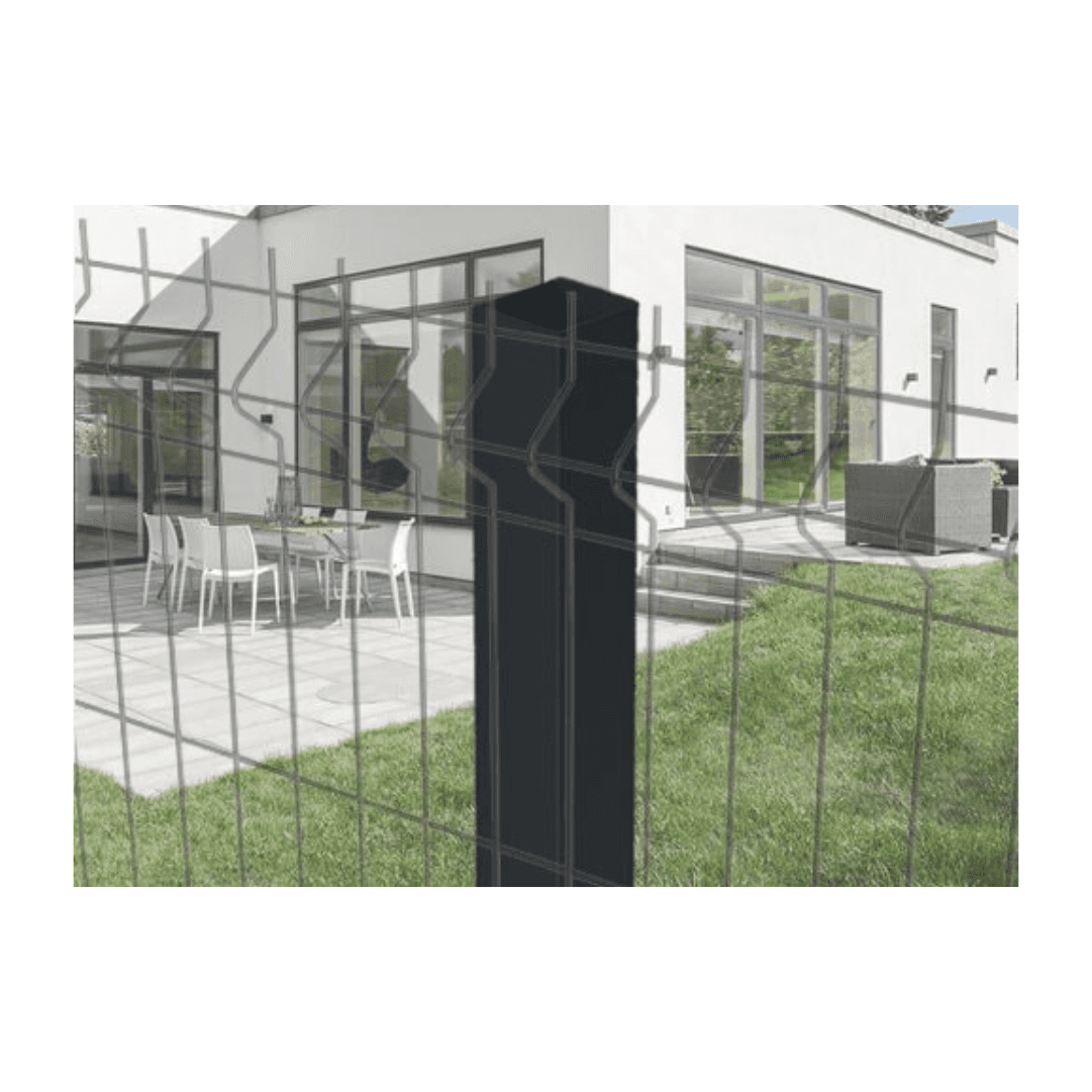 Poste Metálico H Plastificado 60x60MM - Cinza RAL7016