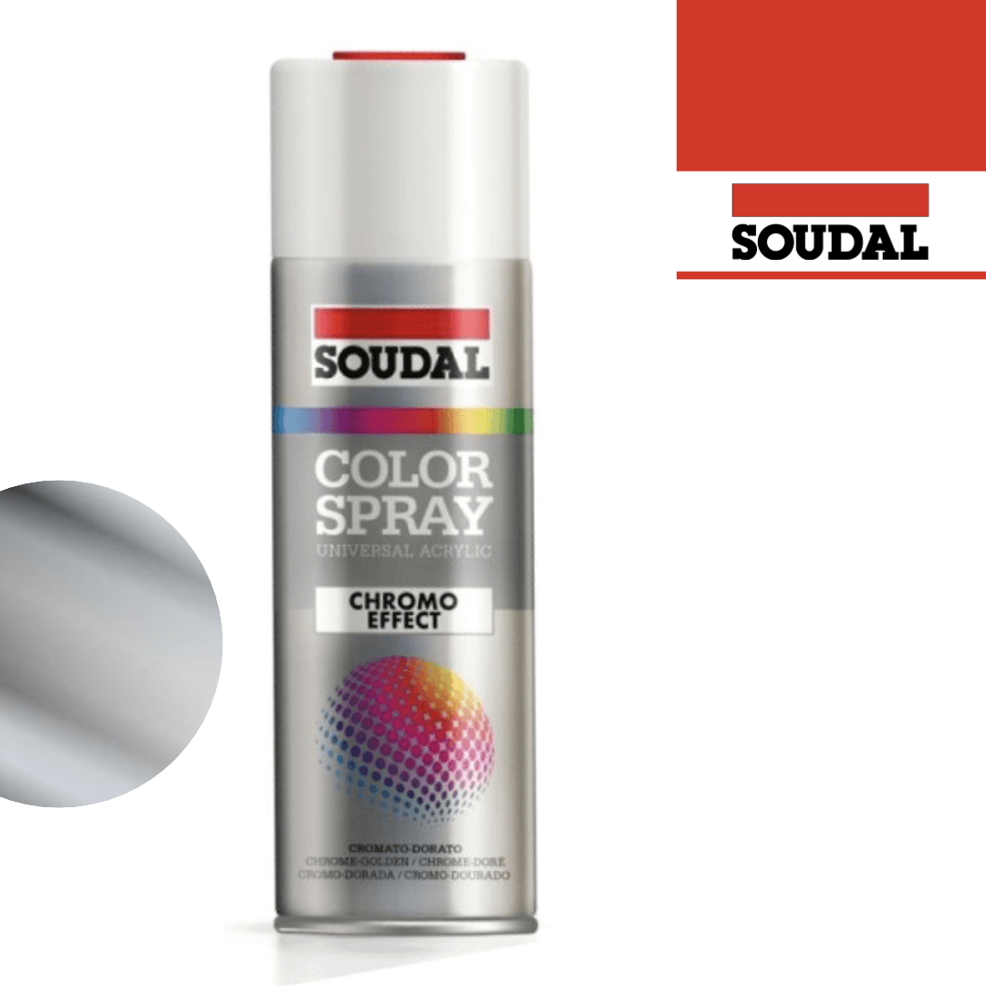 Spray Esmalte Cromado - Soudal 400ML