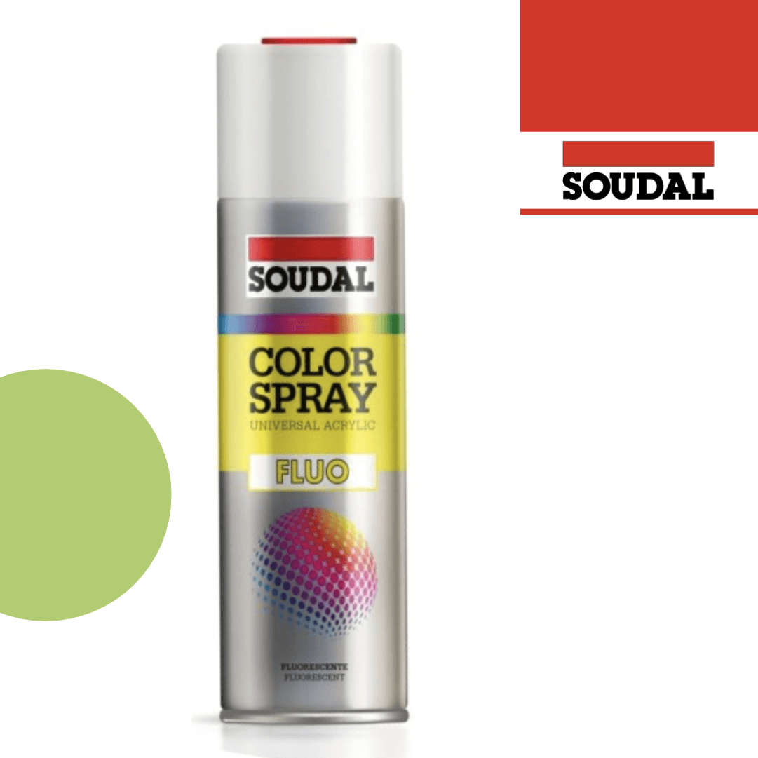 Spray Esmalte Verde Fluorescente - Soudal 400ML