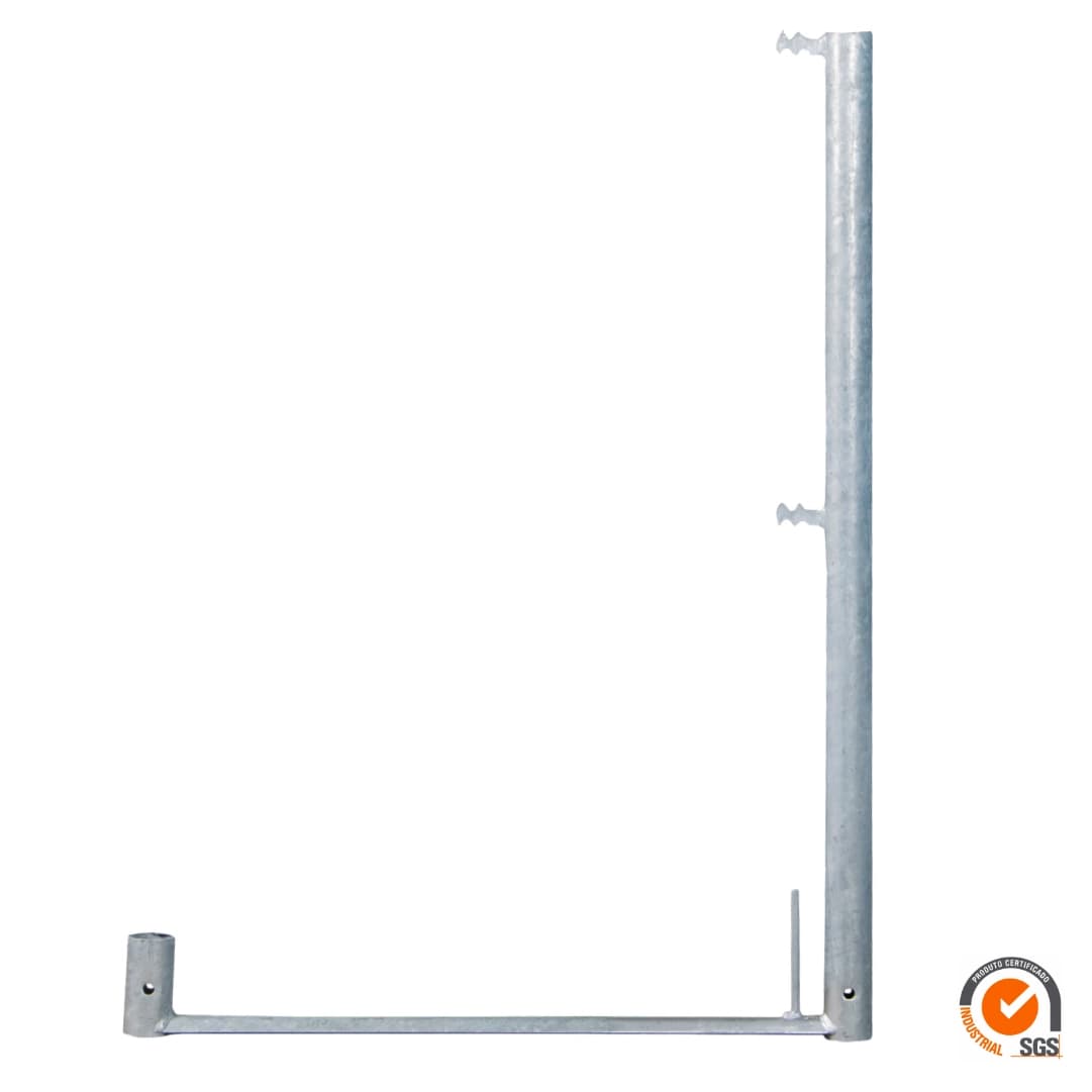 Final de Andaime Galvanizado c/ 698x1000MM p/ Andaime Europeu de Fachada 