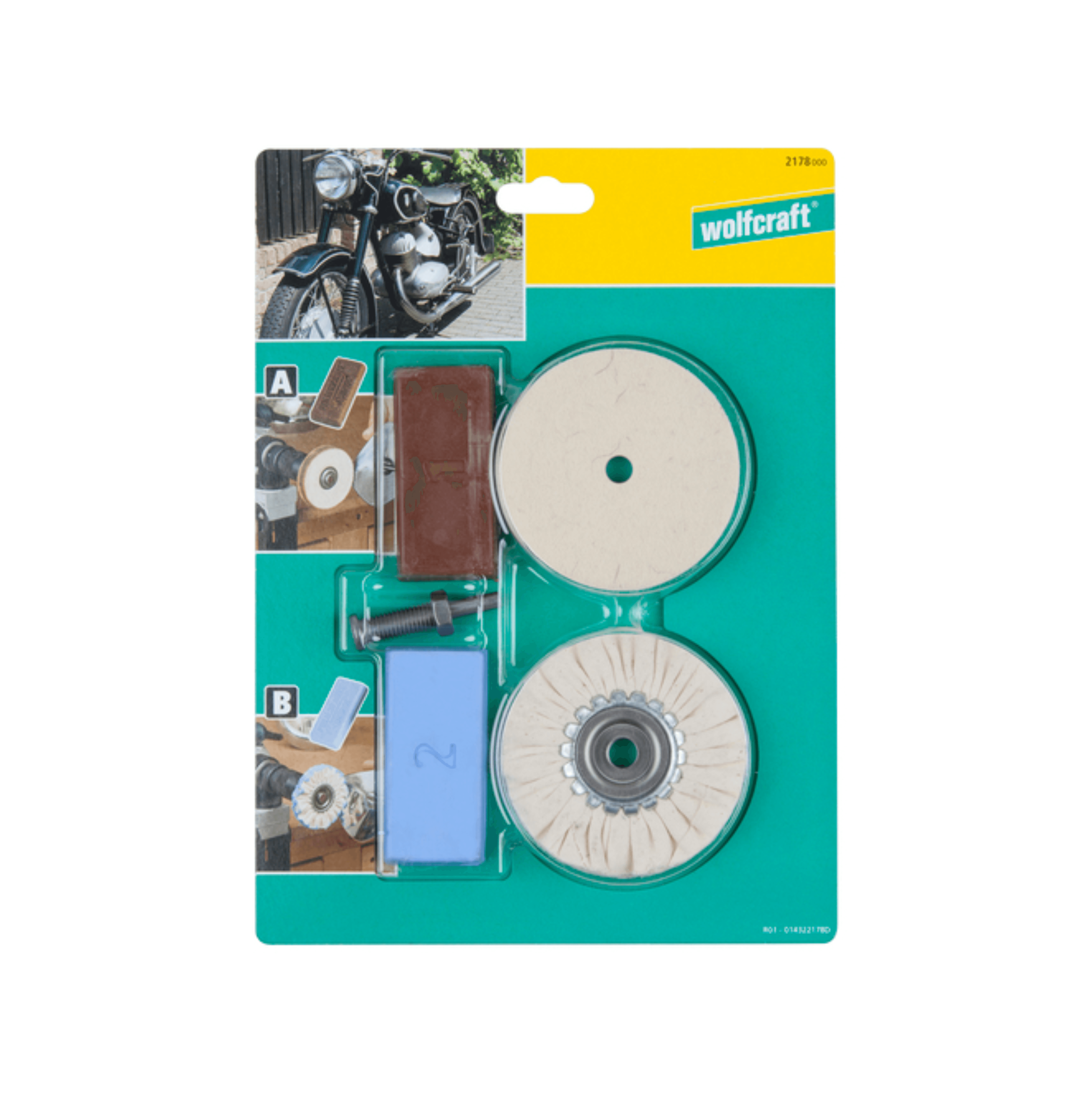 Conjunto de Polir Wolfcraft - 5PCS 
