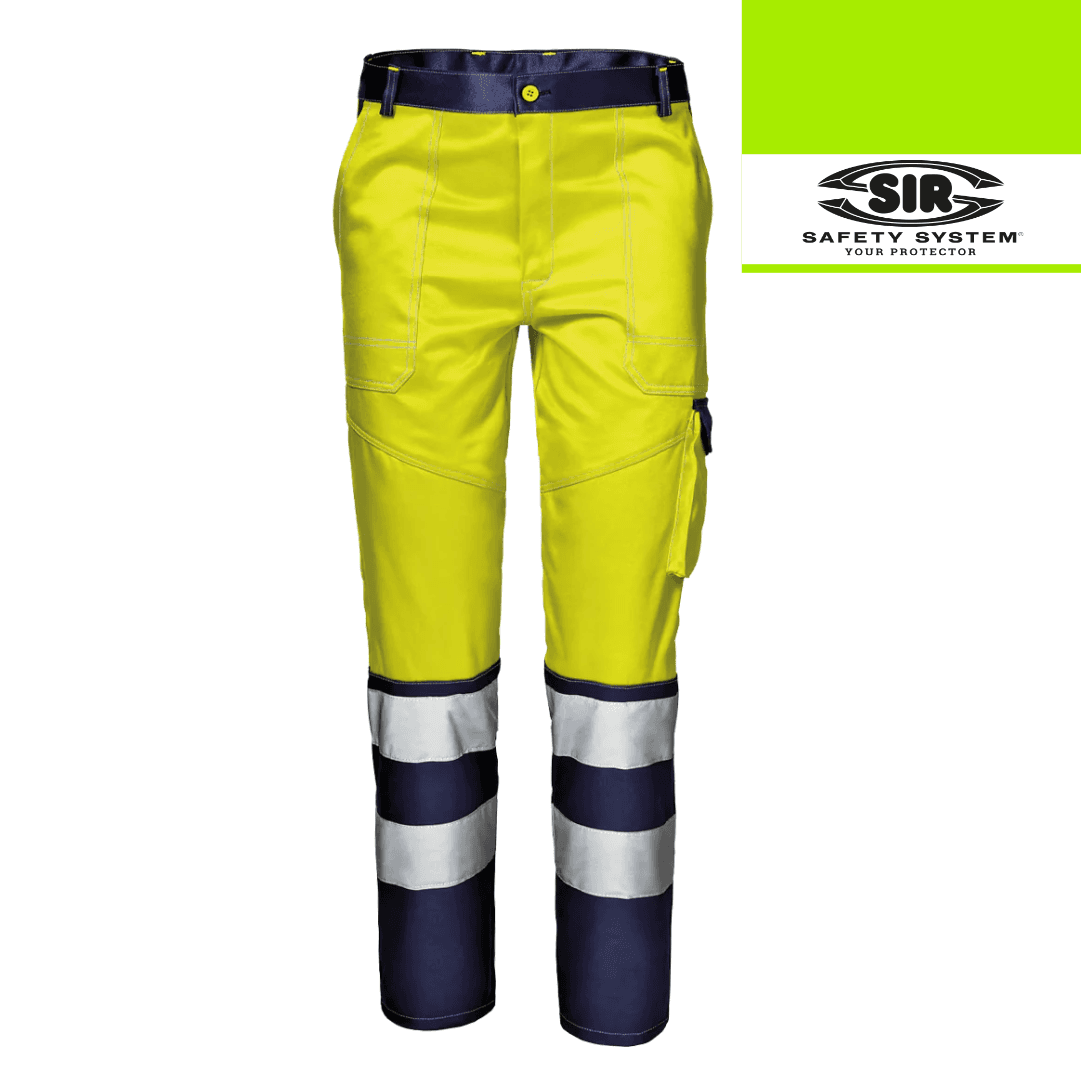 Calças de Trabalho Mistral Sir Safety Alta Visibilidade Bicolor