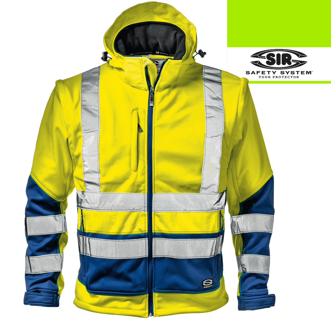 Casaco Softshell Starmax Sir Safety Alta Visibilidade Bicolor