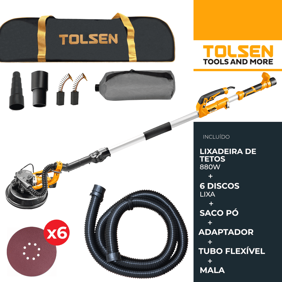 Lixadeira Tetos Tolsen 880W 