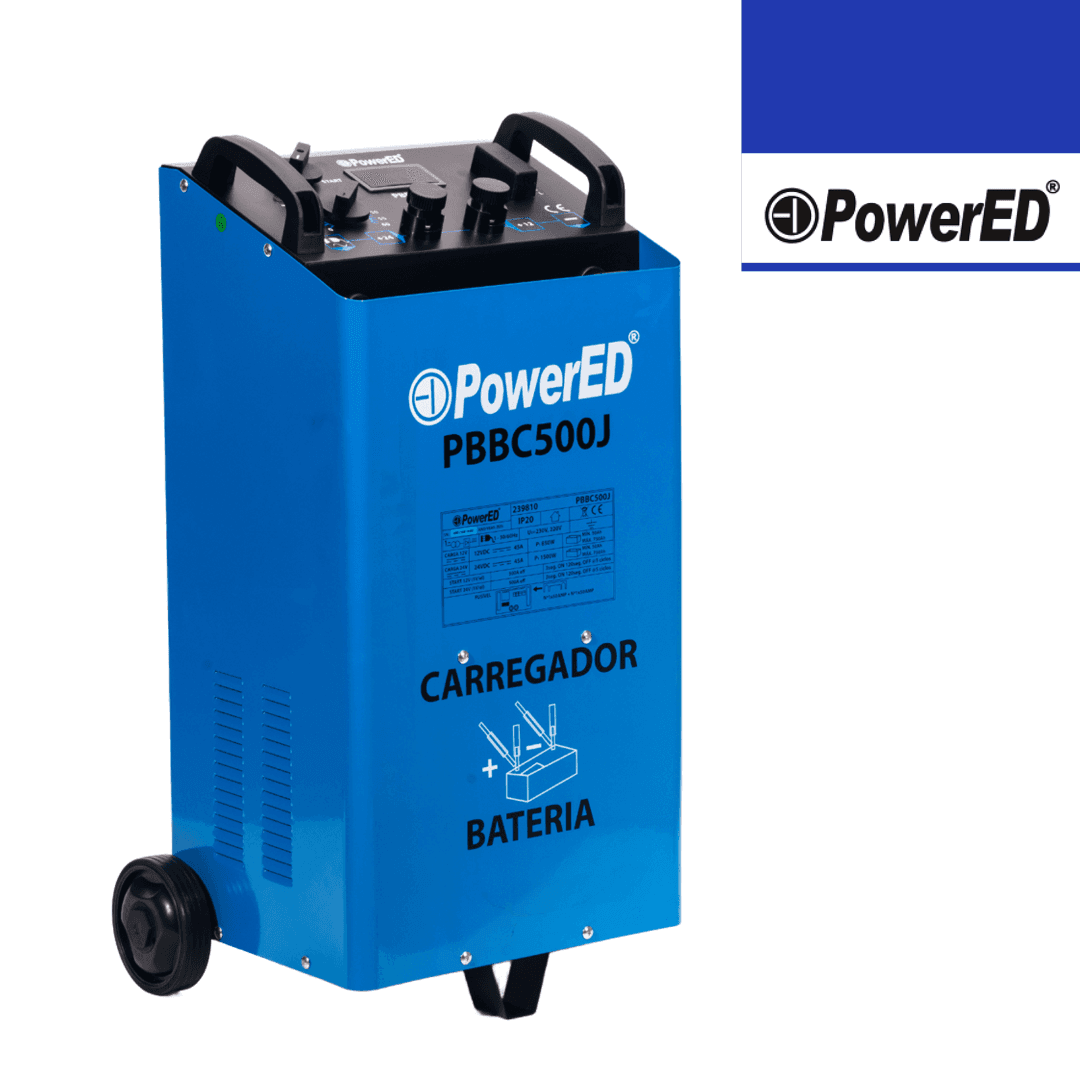 Carregador e Booster de Baterias Powered PBBC500J 12/24V