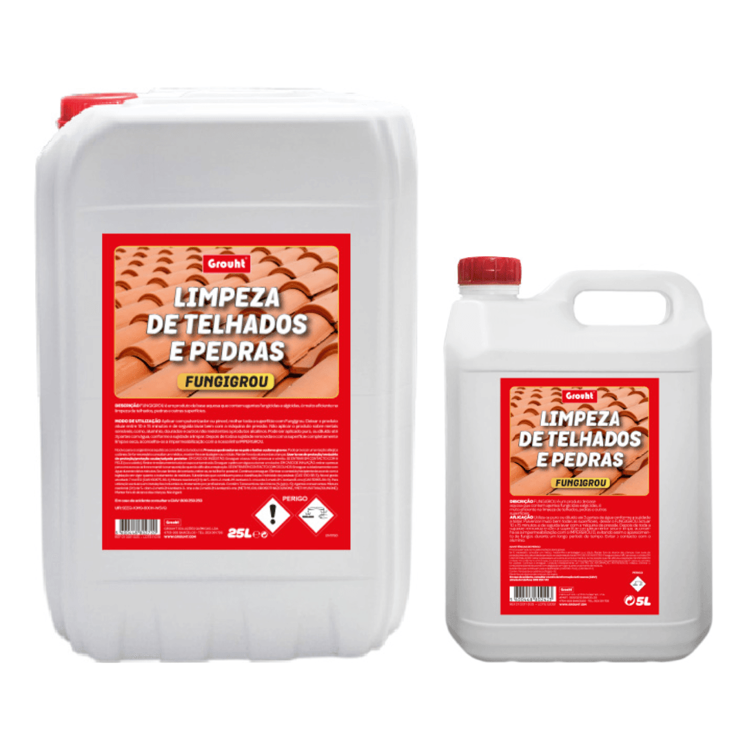 Produto de Limpeza Fungigrou p/ Telhados e Pedras