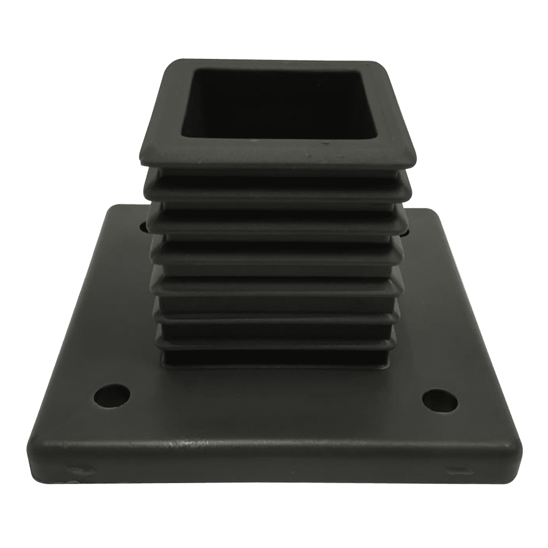 Base Plástico p/ Poste 60x60MM - Cinza 7016