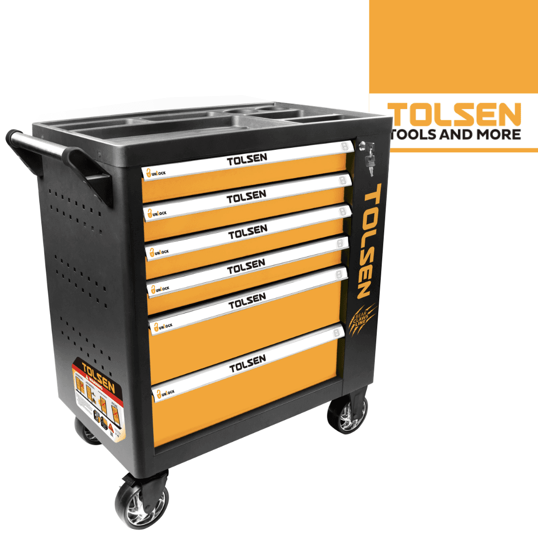 Carro Ferramentas Tolsen Industrial 6 Gavetas