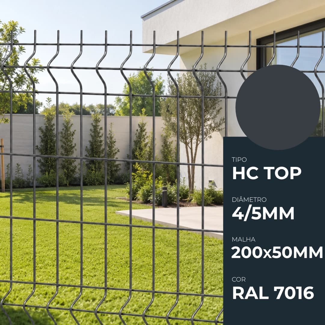Painel Plastificado HC TOP - Cinza RAL7016