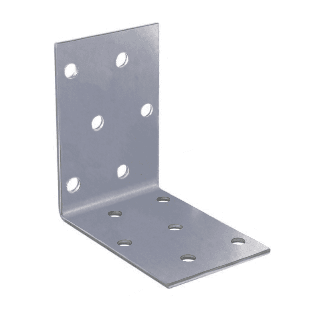 Esquadro Zincado p/ Madeira - 60MMx60MMx40MMx2MM