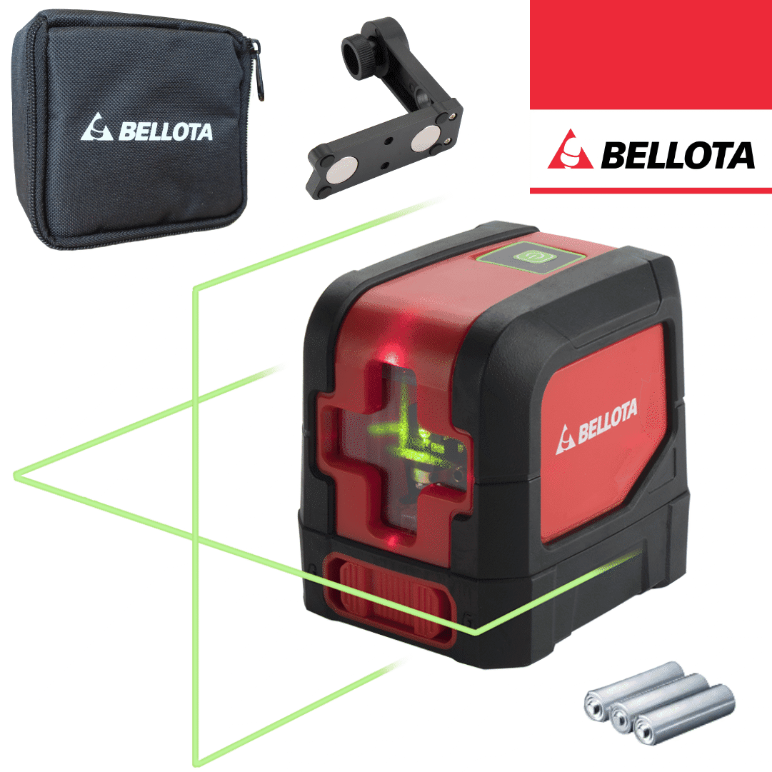 Nível Laser Bellota Linha Verde 20M + Bolsa