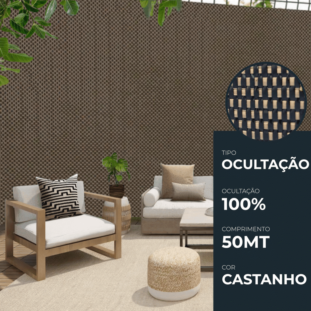 Rede de Ocultação 100% Castanha Hagro'Fence 
