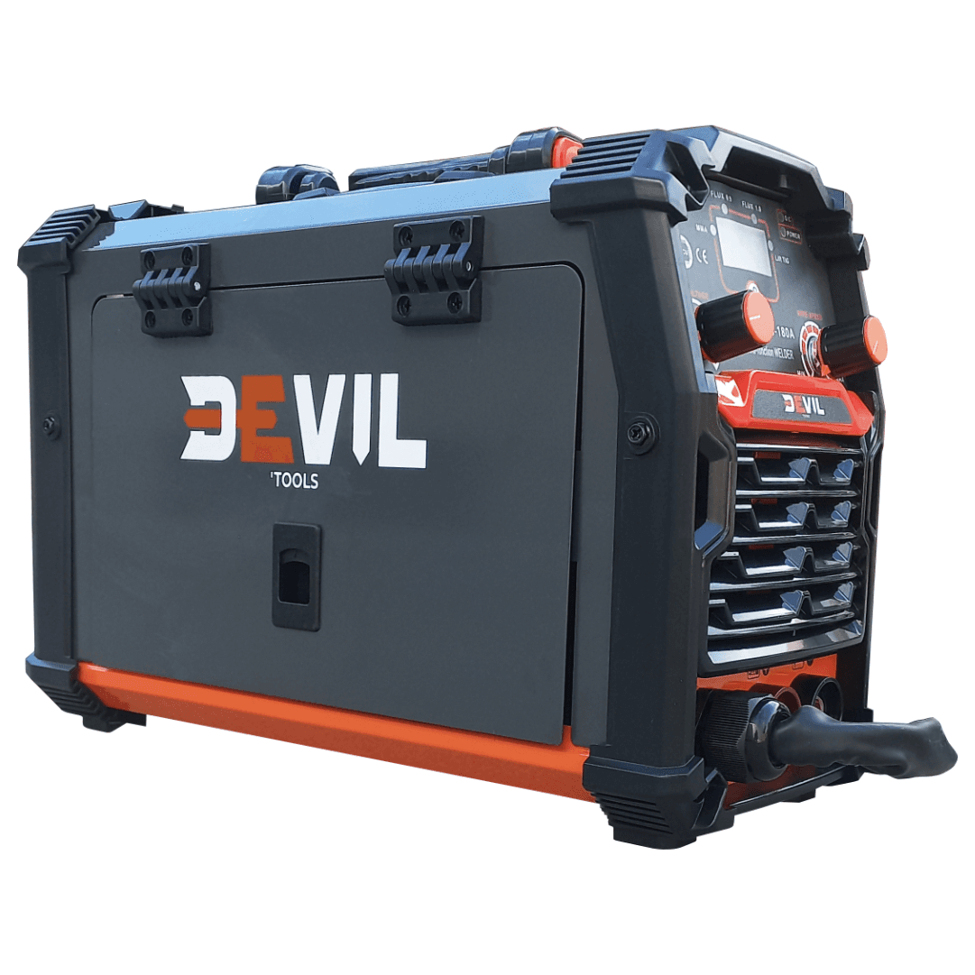 Aparelho Soldar Multifunções Devil'Tools MMA/TIG/MAG 180A + Máscara de Soldar Eletrónica
