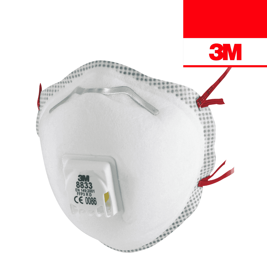 Máscara de Proteção Partículas 3M 8833 c/ Válvula FFP3