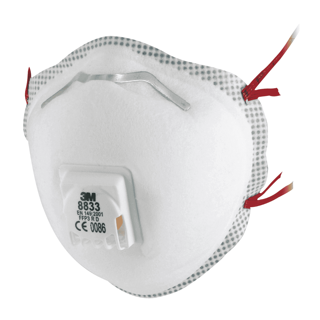Máscara de Proteção Partículas 3M 8833 c/ Válvula FFP3