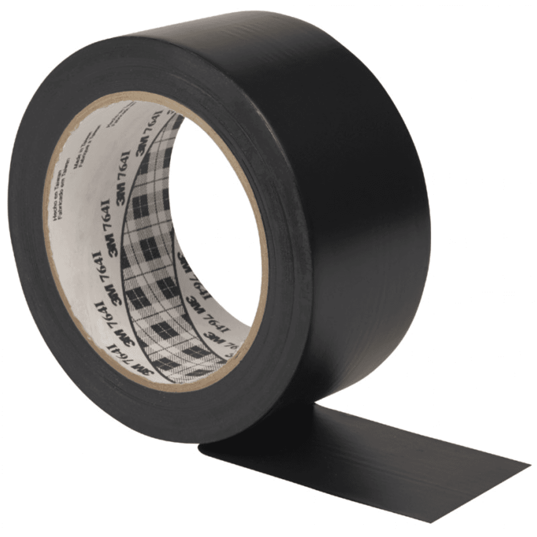 Fita Adesiva Vinil 3M Preta 50MMx33MT