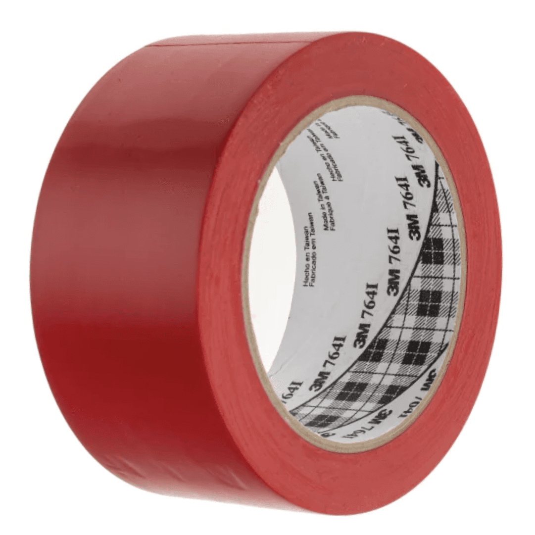 Fita Adesiva Vinil 3M Vermelha 50MMx33MT