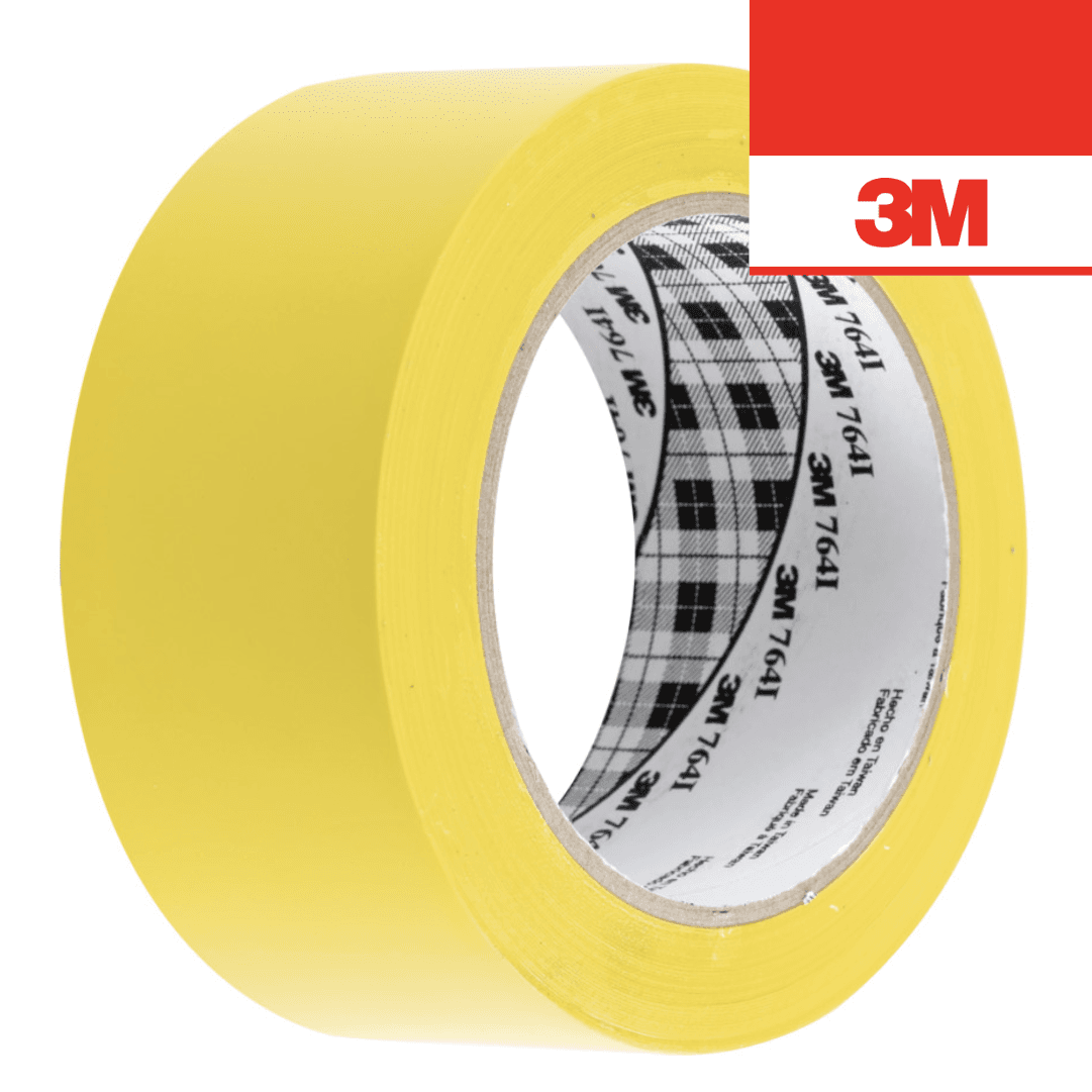 Fita Adesiva Vinil 3M Amarela 50MMx33MT