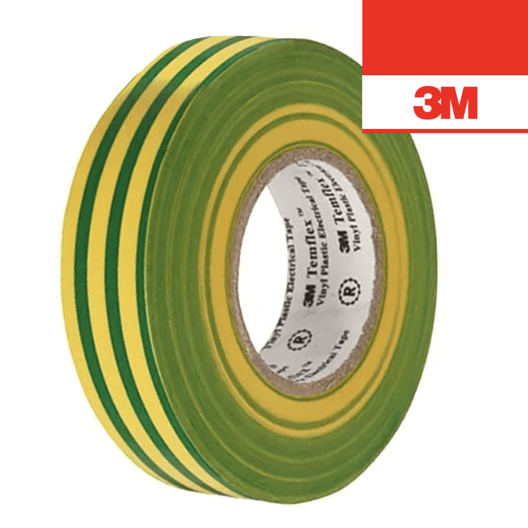 Fita Isoladora Verde/Amarela 3M 155 19MMx20MT
