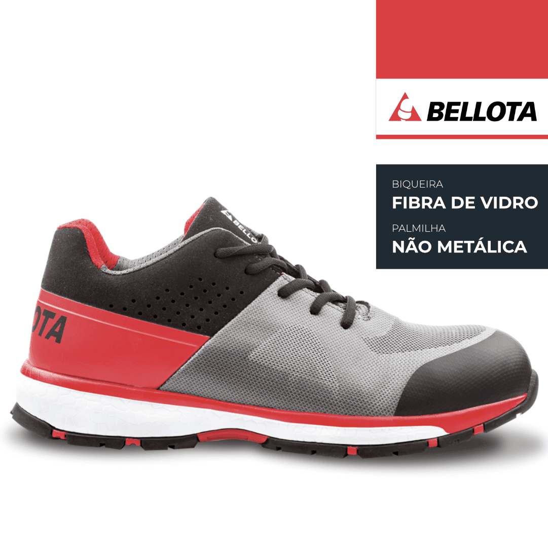Sapatilha Segurança Bellota Run Vermelha