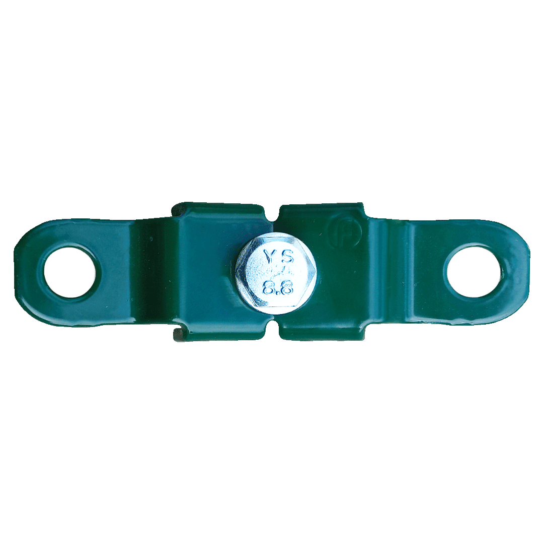 Abraçadeira p/ Poste de Cremalheira Verde