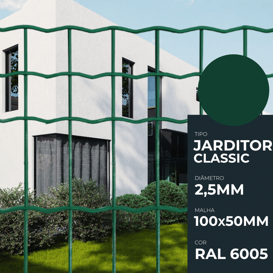 Rede Jarditor Classic Malha 100x50x2,5MM Verde RAL6005