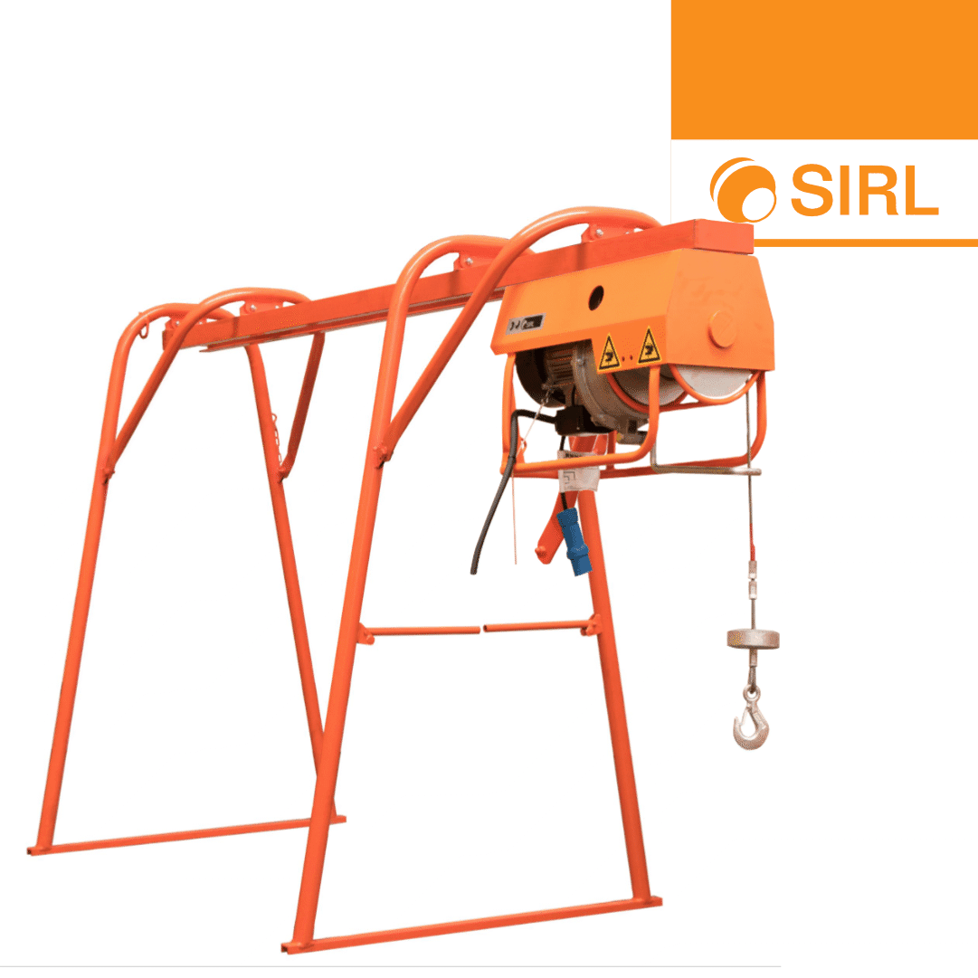 Guincho Elétrico Sirl 380V Trifásico + Pórtico - 500KG