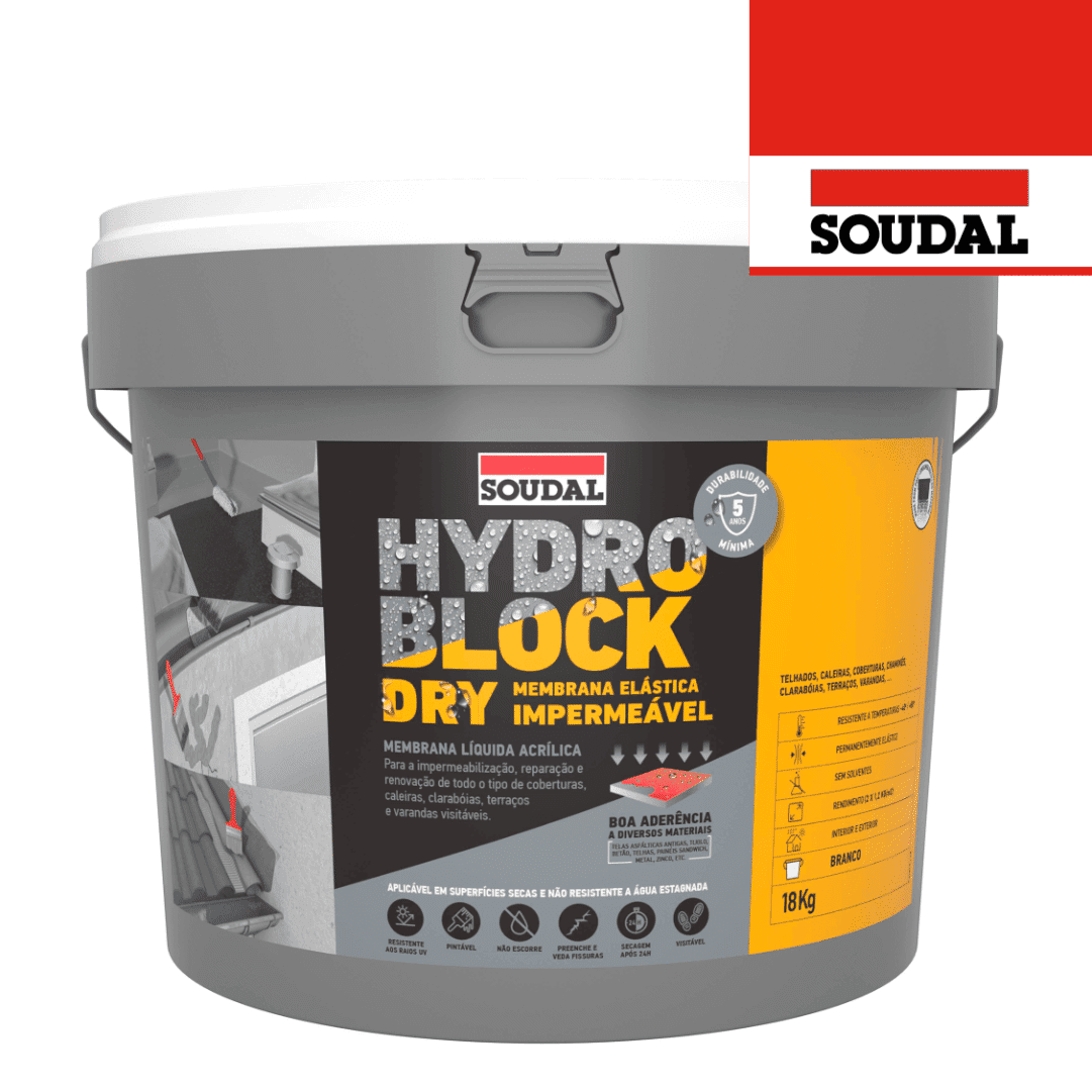 Membrana Líquida HydroBlock Dry Soudal - 18KG
