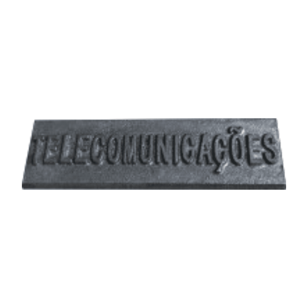 Placa de Inscrição p/ Tampa Rebaixada