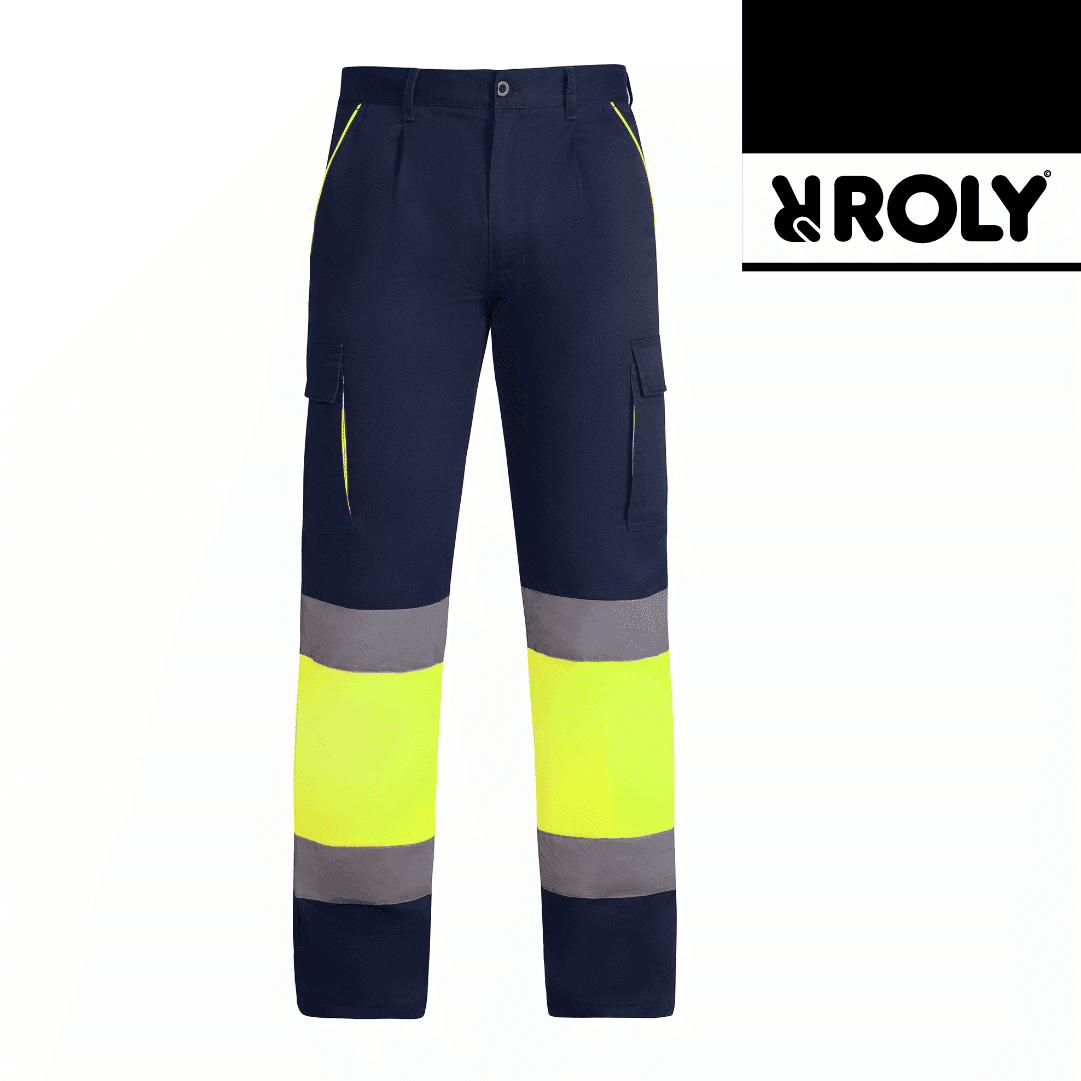 Calças Roly Enix Alta Visibilidade Amarelo/Azul