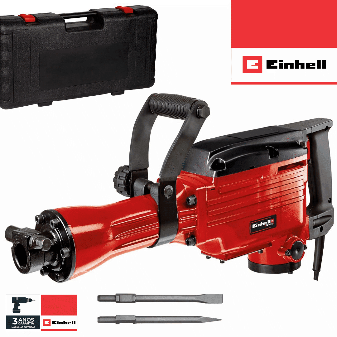 Martelo Demolidor Einhell TC-DH 43 + Acessórios + Mala