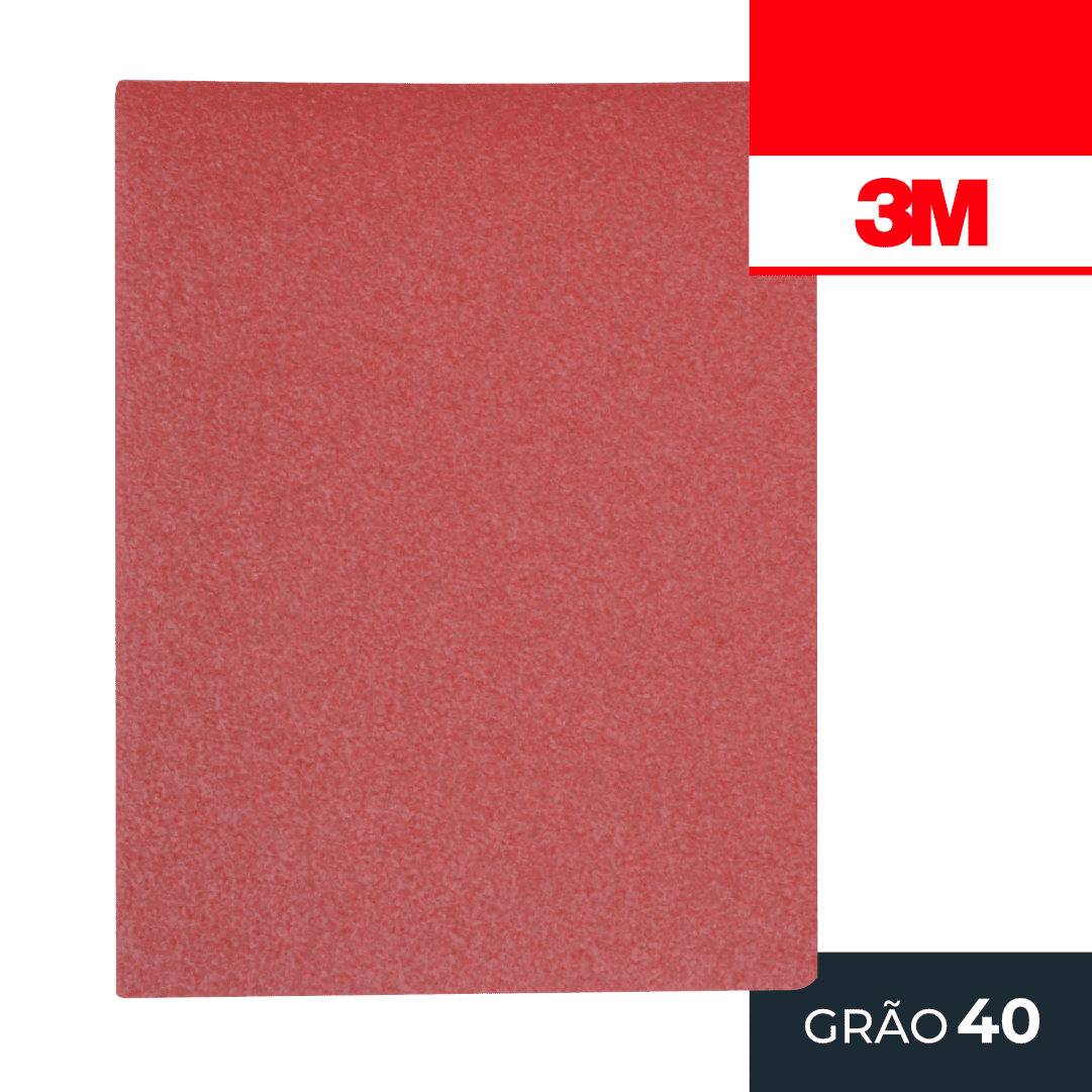 Folha Lixa em Pano 3M 230x280MM - Grão 40 
