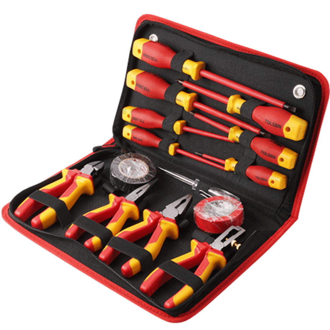 Jogo Chaves Fenda Isoladas Tolsen - 14PCS