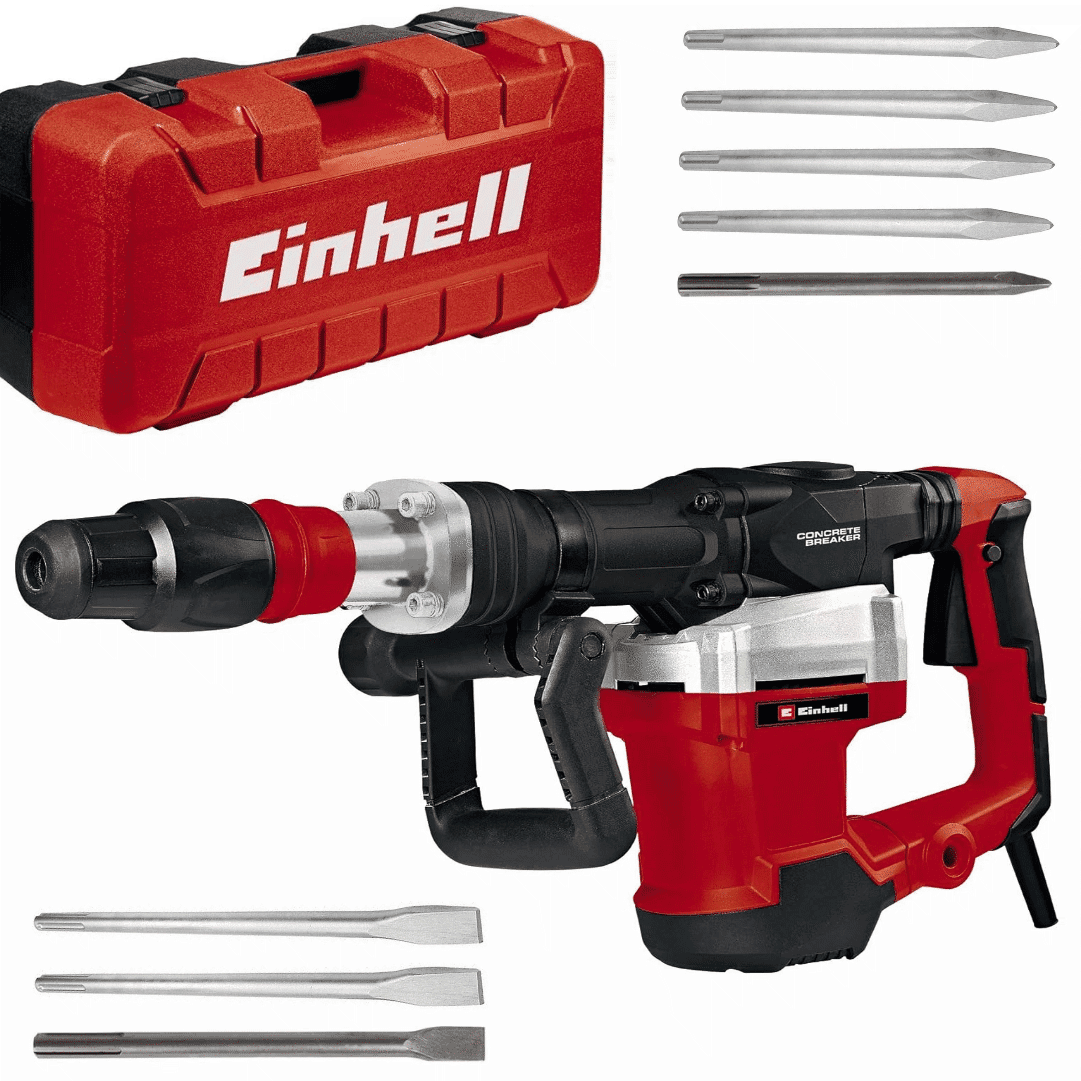 Martelo Demolidor Einhell TE-DH 32 + 5 Ponteiros + 3 Escopros + Mala