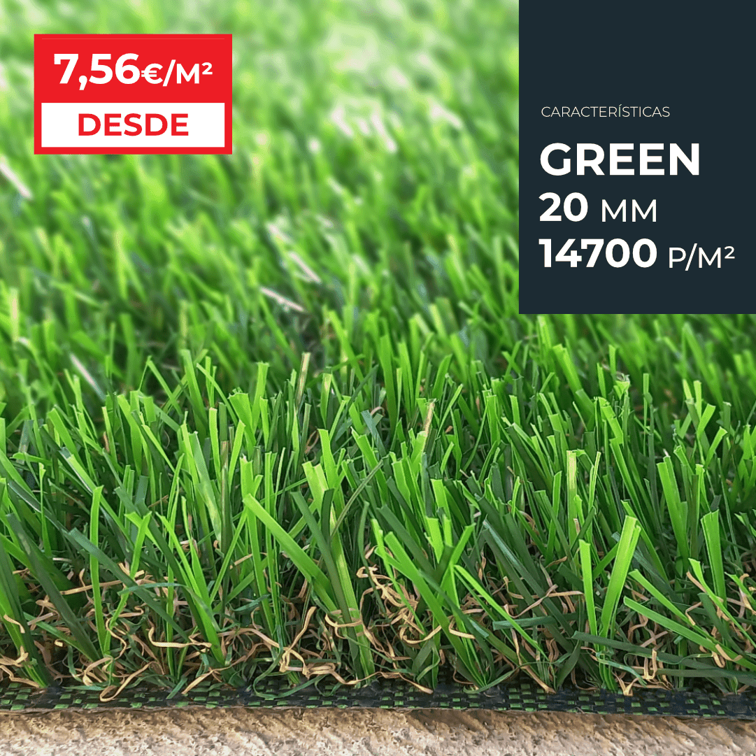   Relva Artificial Sintética Green 20MM