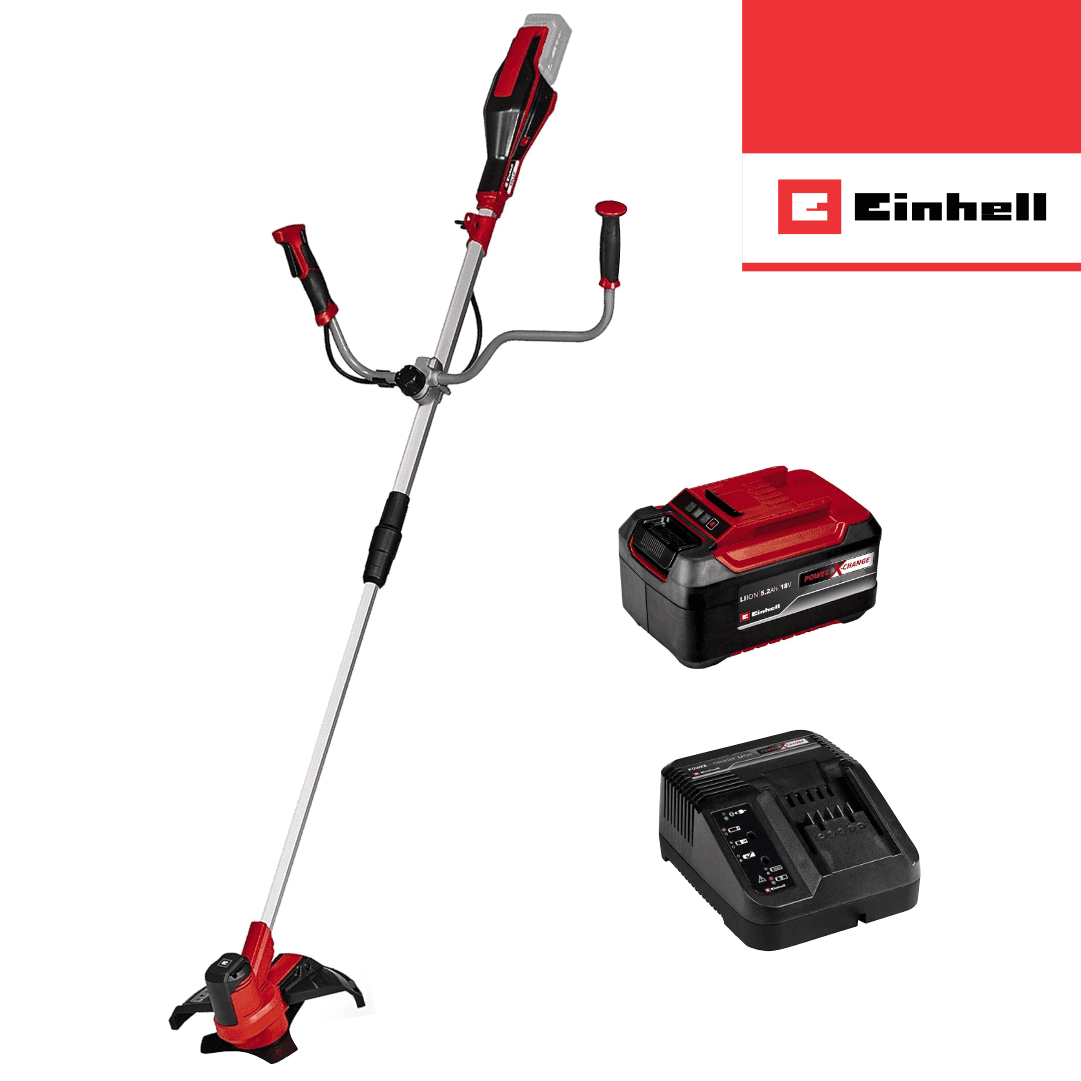 Roçadora Einhell 18V Agillo 18/200 + Bateria 18V 5.2Ah + Carregador