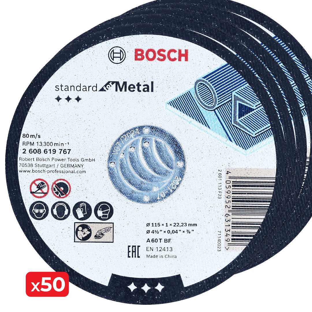 Disco Bosch Corte Standard 115MMx1MM - 50UNI (2608619767)