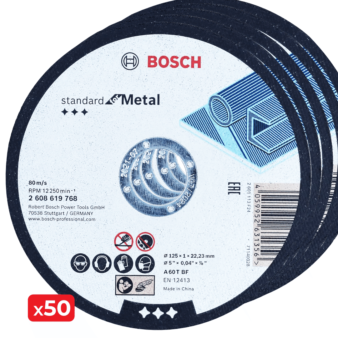 Disco Bosch Corte Standard 125MMx1MM - 50UNI
