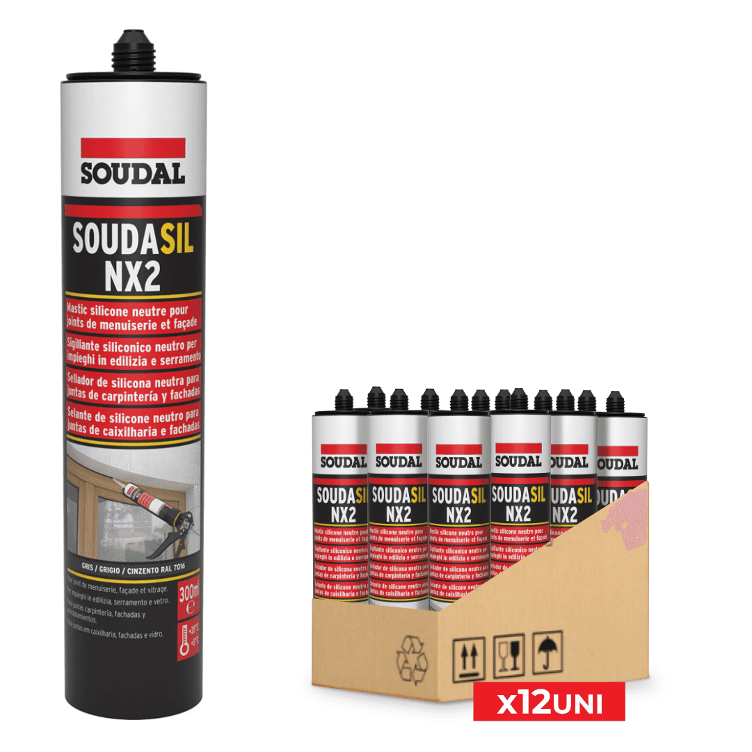 Silicone Neutro Soudasil NX2 Branco Soudal - 12UNI