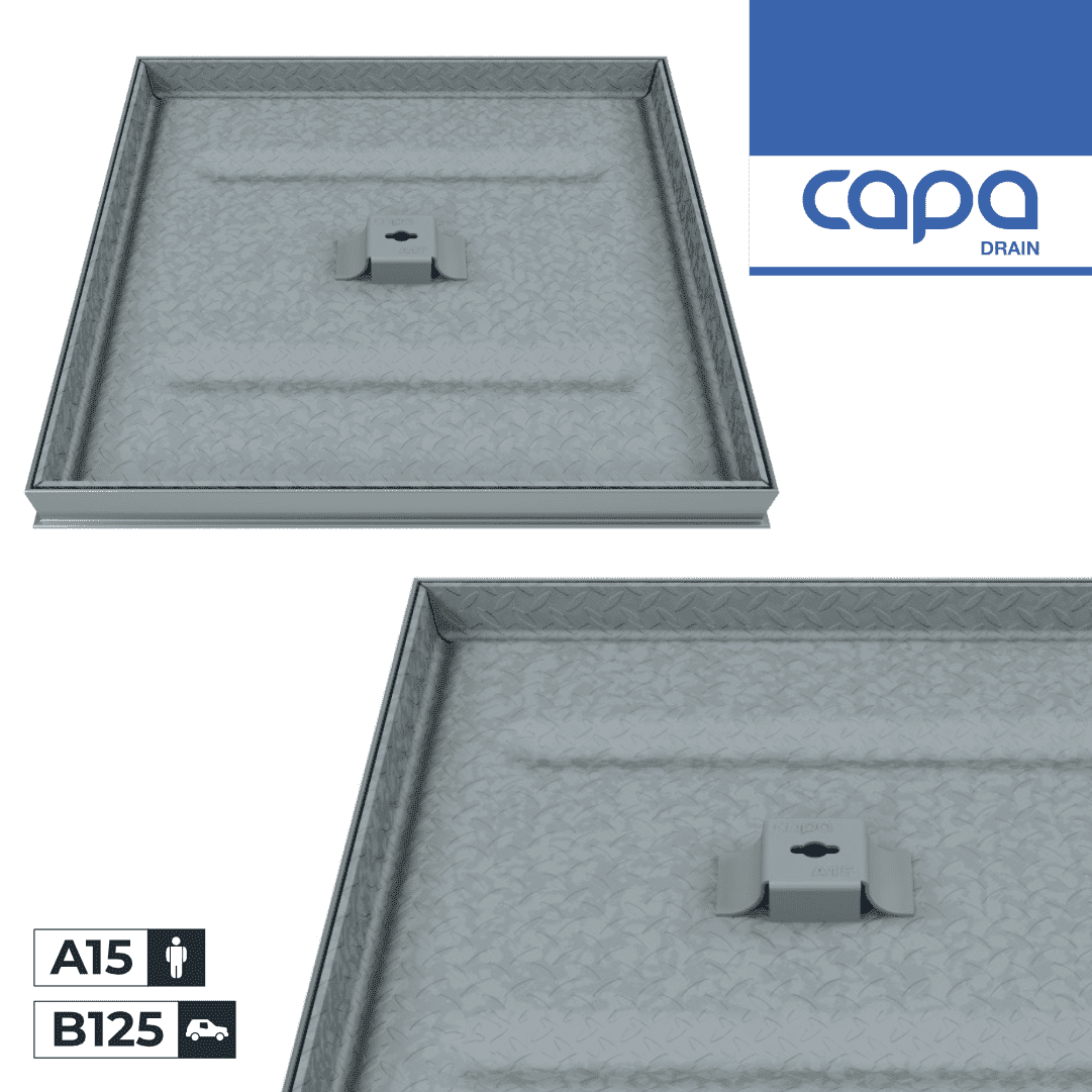 Tampa Xadrez c/ Aro Rebaixada Hydra Plus 25MM Aço Galvanizado A15 B125