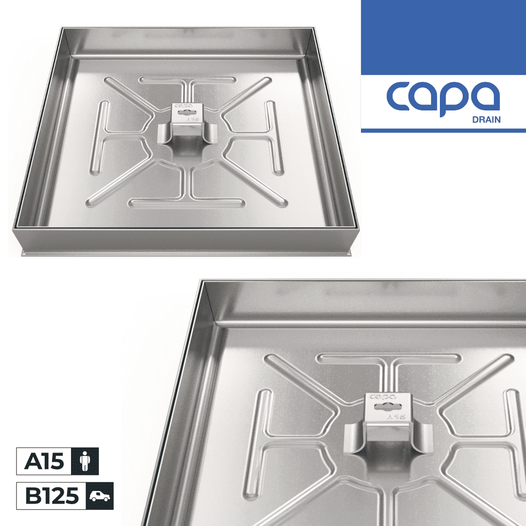 Tampa c/ Aro Rebaixada Hydra 50MM Aço Galvanizado A15 B125