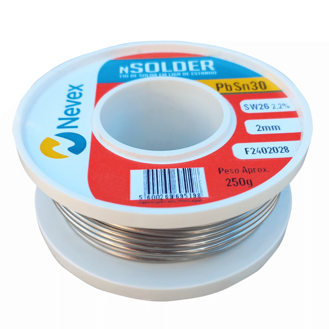 Fio Solda Estanho Nevex SW26 250GR