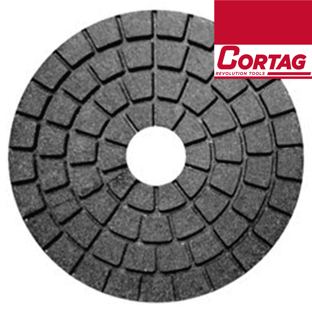 Disco Diamante p/ Polir Cortag Buff Negro 100MM