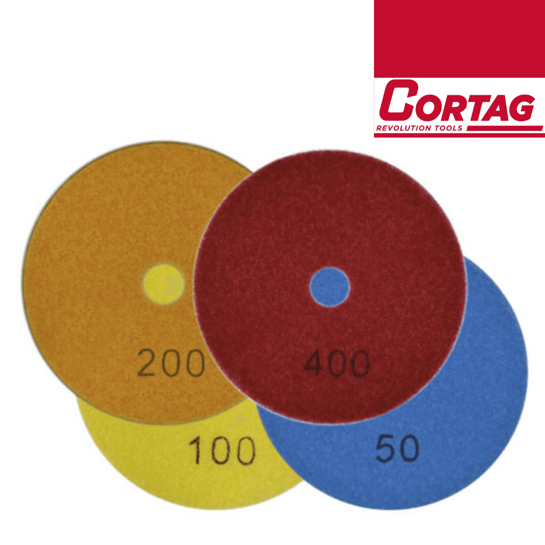 Kit 10 Discos Diamante p/ Polir Cortag 100MM