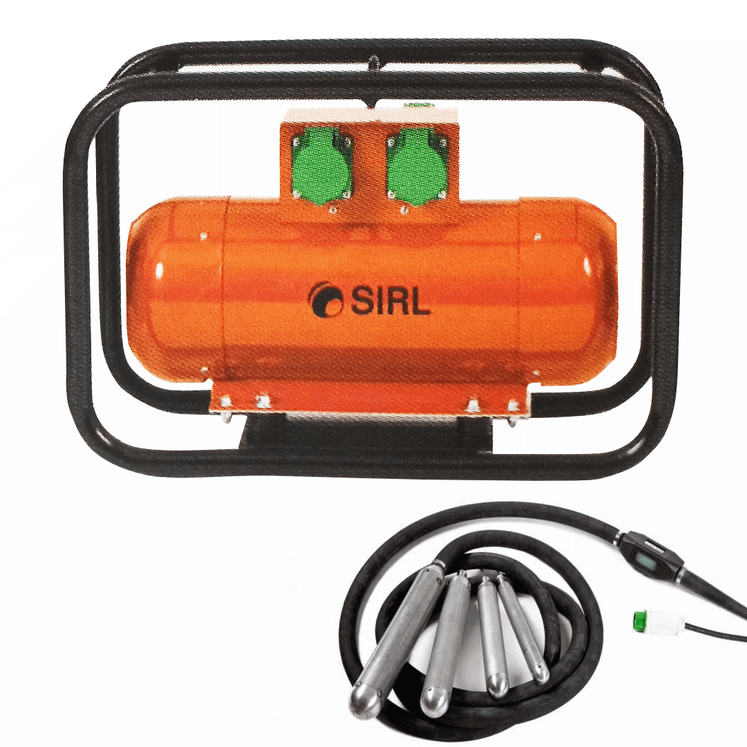 Vibrador Sirl Alta Frequência c/ Térmico 50MM + Conversor Alta Frequência 2KVA 230V