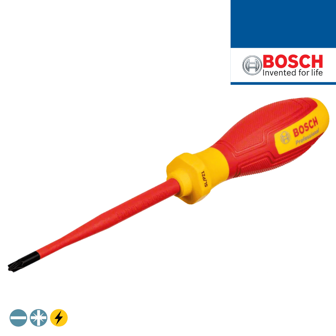 Chave Fenda/ Pozidriv Isolada Bosch SL/ PZ1x100MM (1600A02ND6)