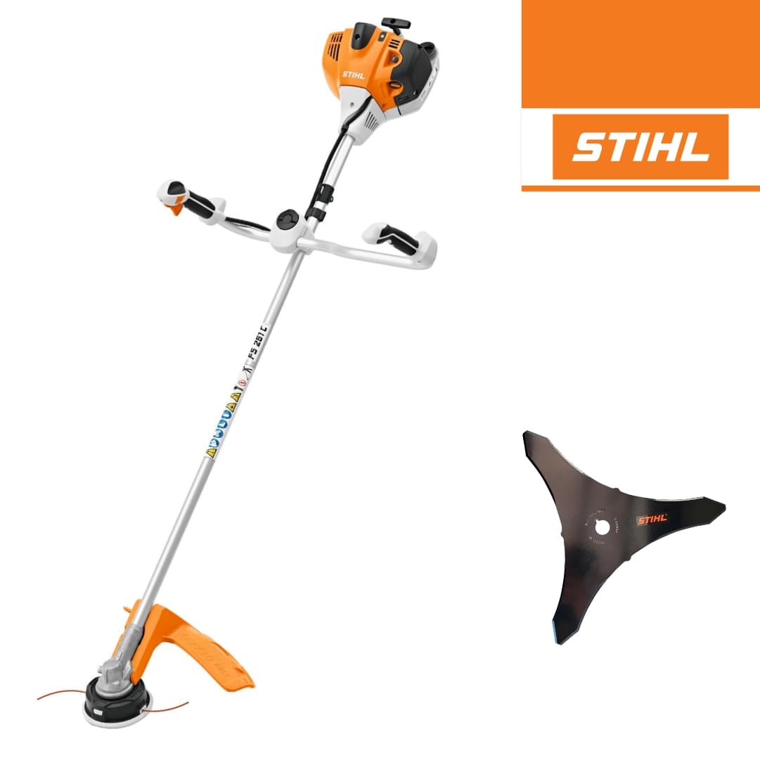 Roçadora Stihl Gasolina FS 261 C-E c/ Fio AutoCut 46-2 + Lâmina Matagais 300MM 