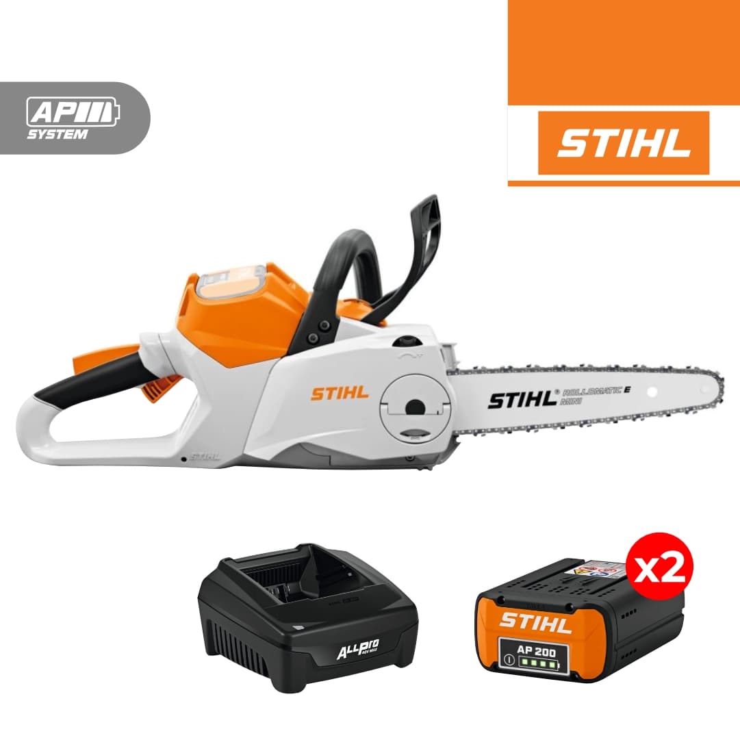 Eletrosserra Stihl MSA 160.0 C-B 30 R 1/4" PM3 30CM + 2 Baterias AP 200 5.2Ah + Carregador Rápido