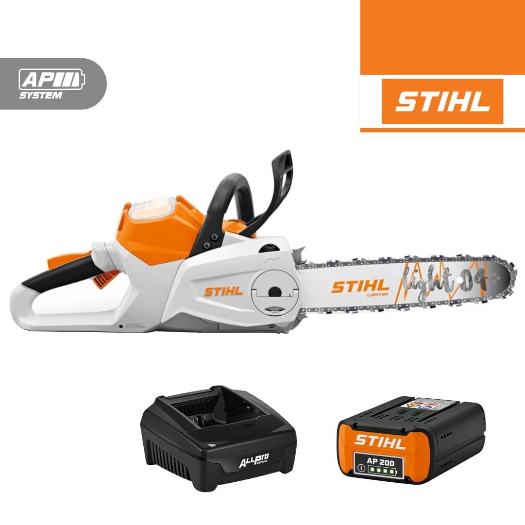Eletrosserra Stihl MSA 220 C-B 40 R 3/8" PS3 40CM + Bateria AP 200 5.2Ah + Carregador