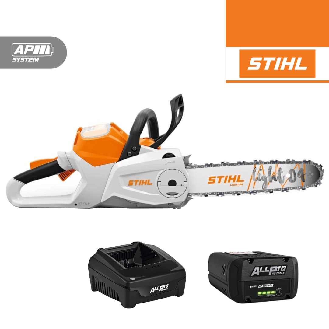 Eletrosserra Stihl MSA 220 C-B 40 R 3/8" PS3 40CM + Bateria AP 300.0 P 8.7Ah + Carregador